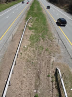 NYS Route 17 from Rock Ridge Road overpass looking east